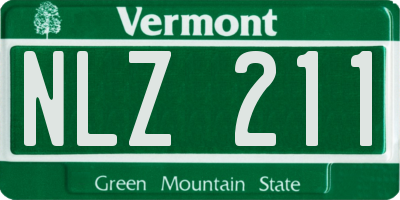 VT license plate NLZ211