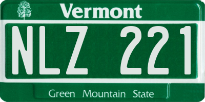 VT license plate NLZ221