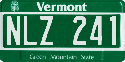 VT license plate NLZ241