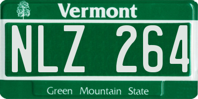 VT license plate NLZ264