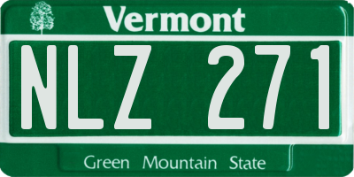 VT license plate NLZ271
