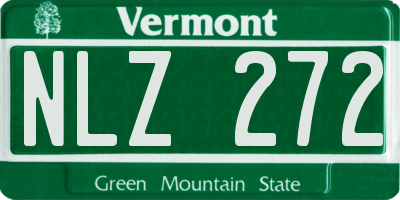 VT license plate NLZ272