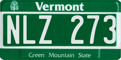 VT license plate NLZ273