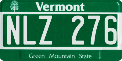 VT license plate NLZ276