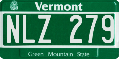 VT license plate NLZ279