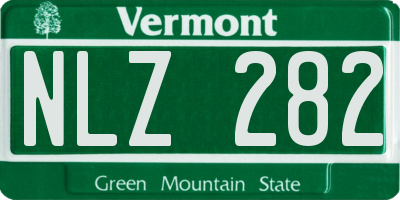 VT license plate NLZ282
