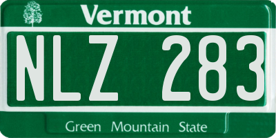 VT license plate NLZ283