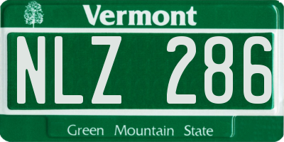 VT license plate NLZ286