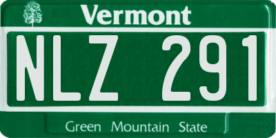 VT license plate NLZ291
