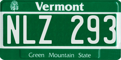 VT license plate NLZ293