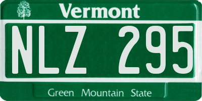 VT license plate NLZ295
