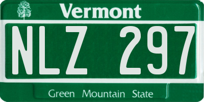 VT license plate NLZ297
