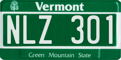 VT license plate NLZ301