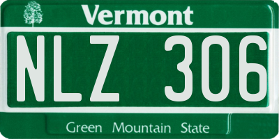VT license plate NLZ306