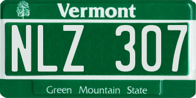 VT license plate NLZ307