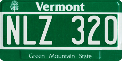 VT license plate NLZ320