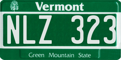 VT license plate NLZ323
