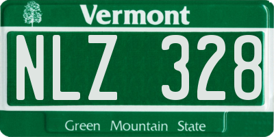 VT license plate NLZ328