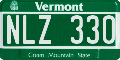 VT license plate NLZ330
