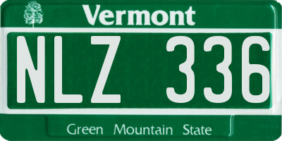VT license plate NLZ336