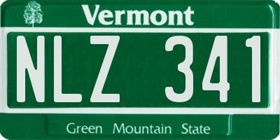VT license plate NLZ341