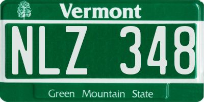 VT license plate NLZ348