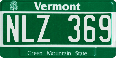 VT license plate NLZ369