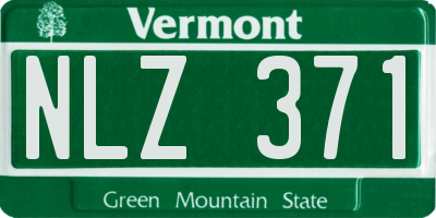 VT license plate NLZ371
