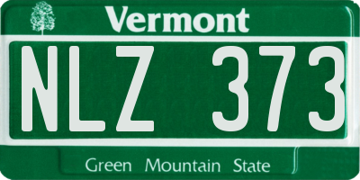 VT license plate NLZ373