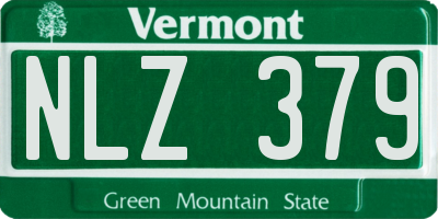 VT license plate NLZ379