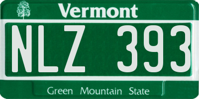 VT license plate NLZ393