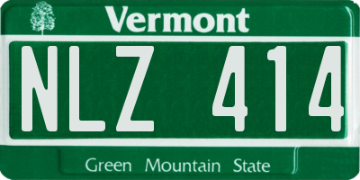 VT license plate NLZ414