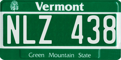 VT license plate NLZ438