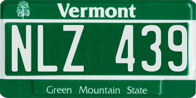 VT license plate NLZ439