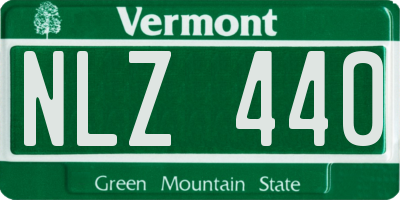 VT license plate NLZ440