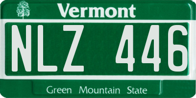 VT license plate NLZ446