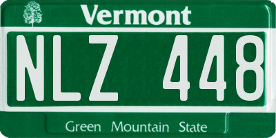 VT license plate NLZ448