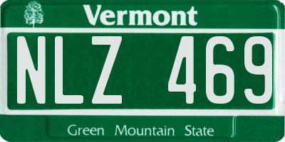 VT license plate NLZ469