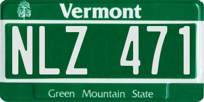 VT license plate NLZ471