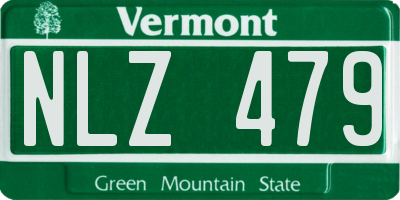 VT license plate NLZ479