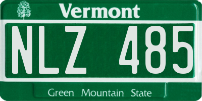 VT license plate NLZ485