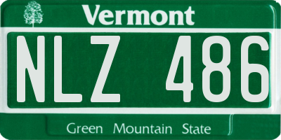 VT license plate NLZ486