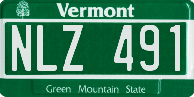 VT license plate NLZ491