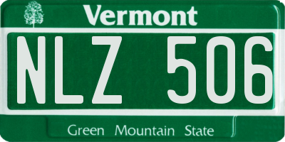 VT license plate NLZ506