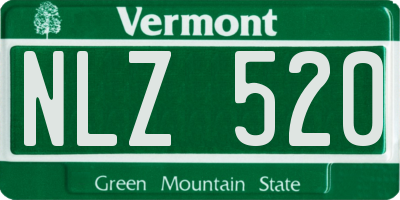 VT license plate NLZ520