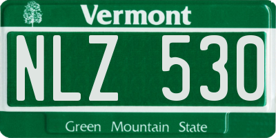 VT license plate NLZ530