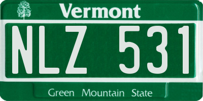 VT license plate NLZ531