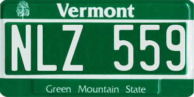 VT license plate NLZ559