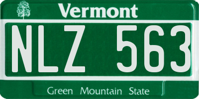 VT license plate NLZ563