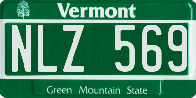 VT license plate NLZ569
